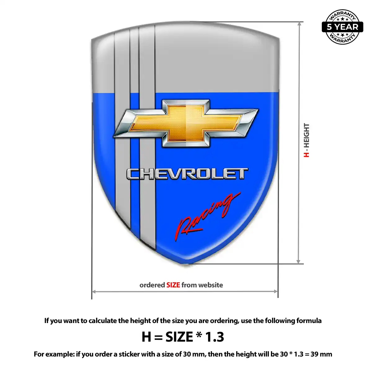 Chevrolet Logo Badge Prime Quality
