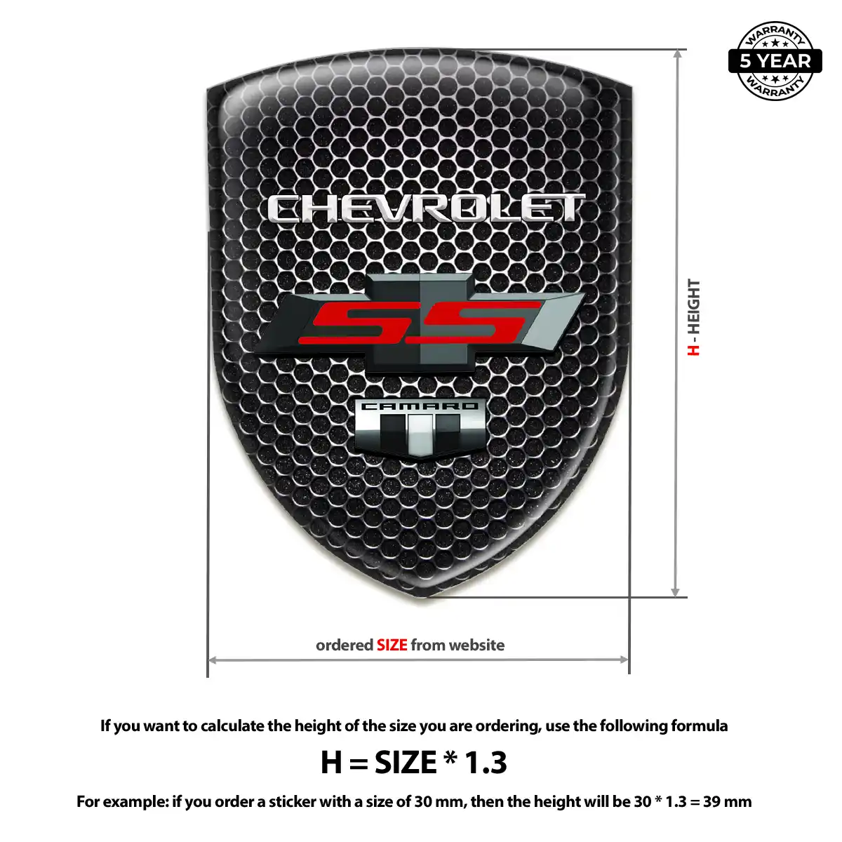 Chevrolet Logo Sticker Prime Quality