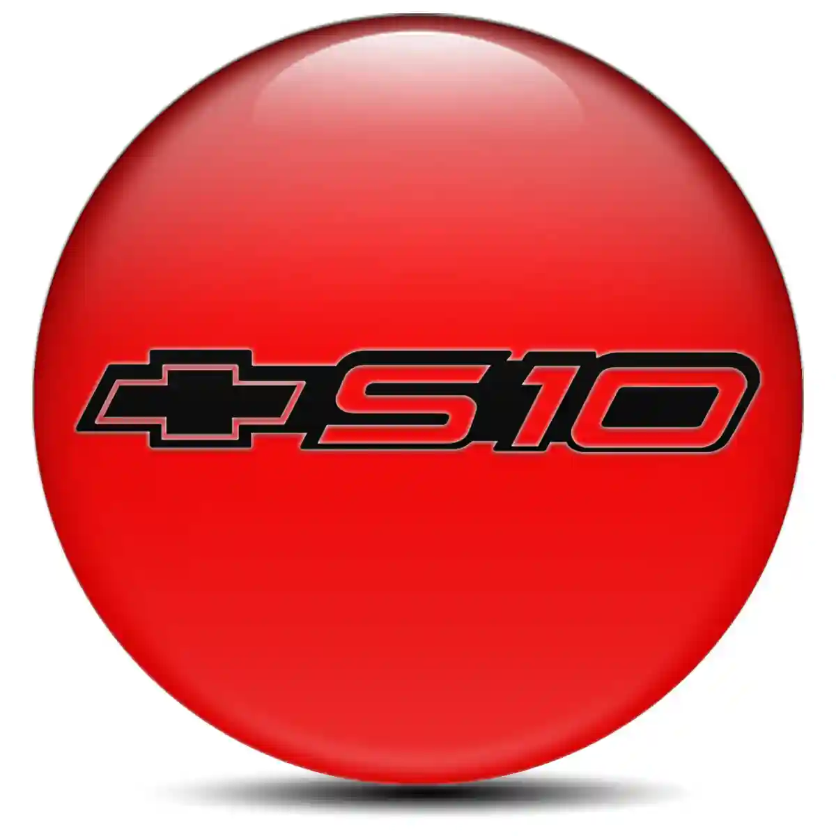 Chevrolet S10 Logo Silicone Sticker Stylish Design