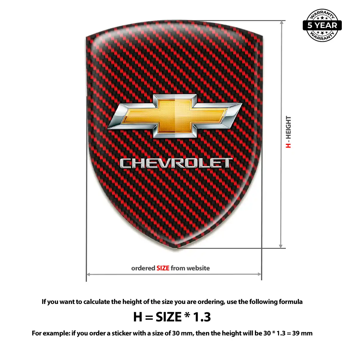 Chevrolet Silicone Badge Exclusive Series