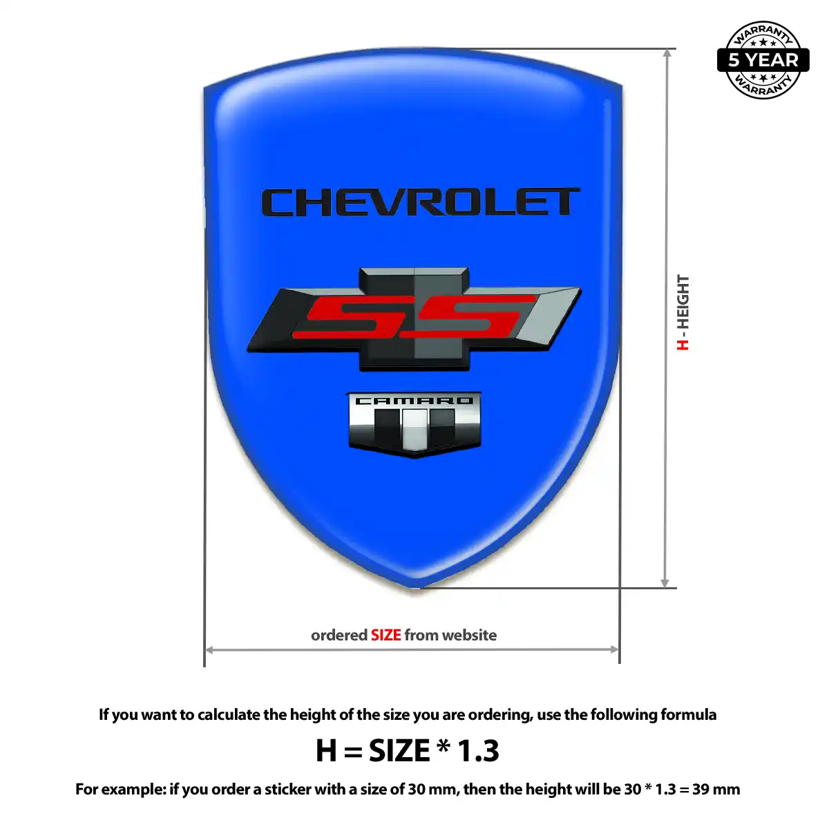 Chevrolet Silicone Badge Sleek Style