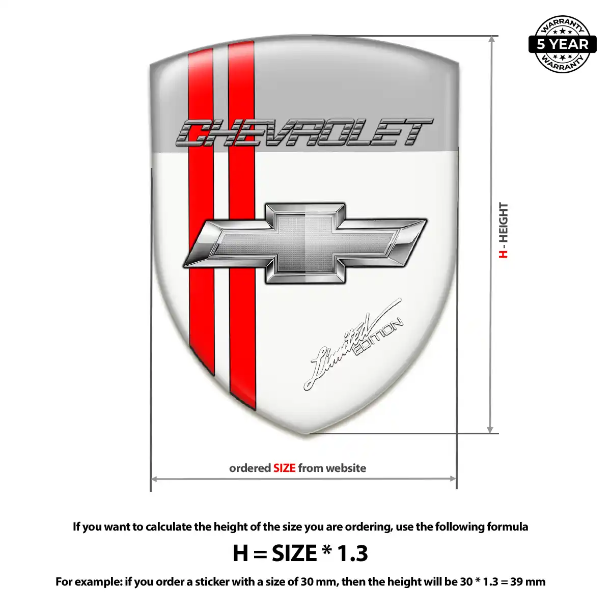 Chevrolet Silicone Badge Superior Craft