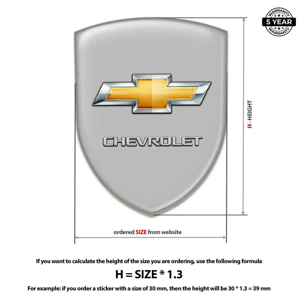 Chevrolet Silicone Emblem Refined Design