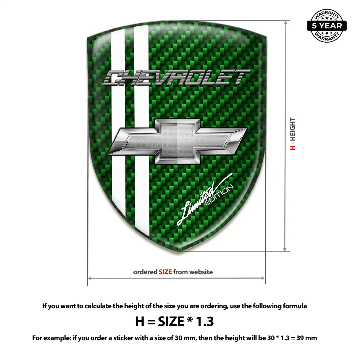 Chevrolet Silicone Emblem Signature Grade