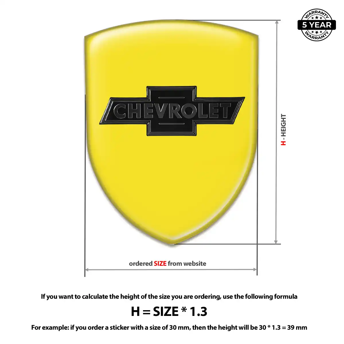 Chevrolet Silicone Emblem Sleek Style