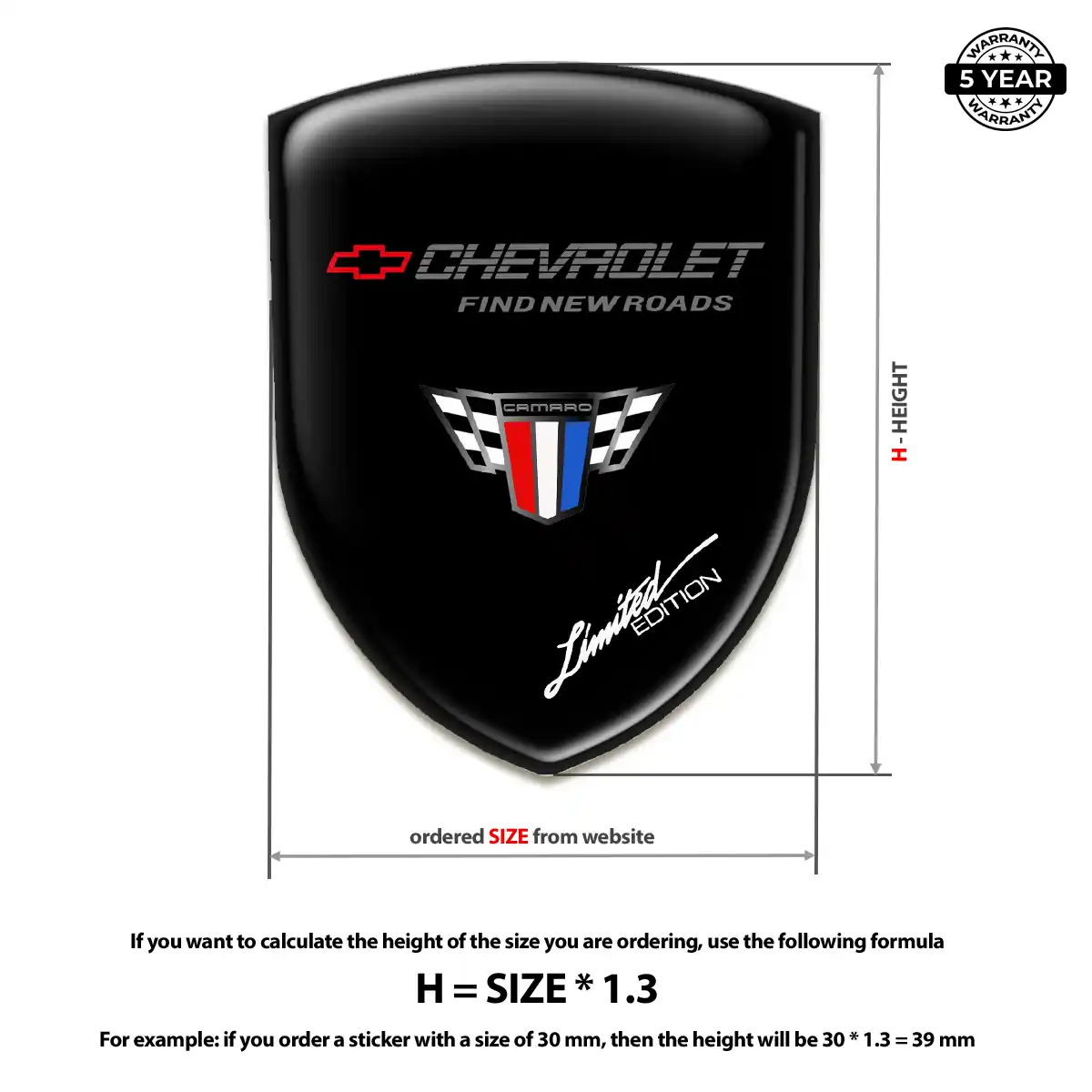Chevrolet Silicone Emblem Superior Craft
