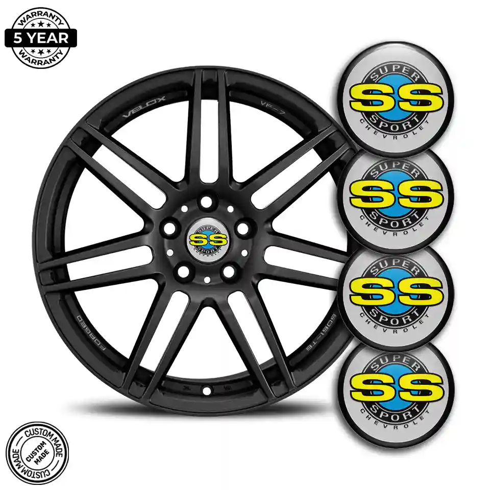 Chevrolet SS Domed Sticker Self-Adhesive Stylish Design