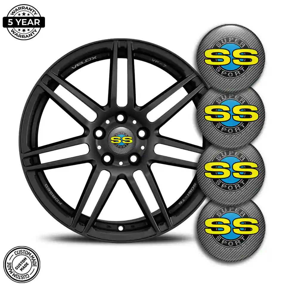 Chevrolet SS Logo Silicone Badge Self-Adhesive Stylish Design