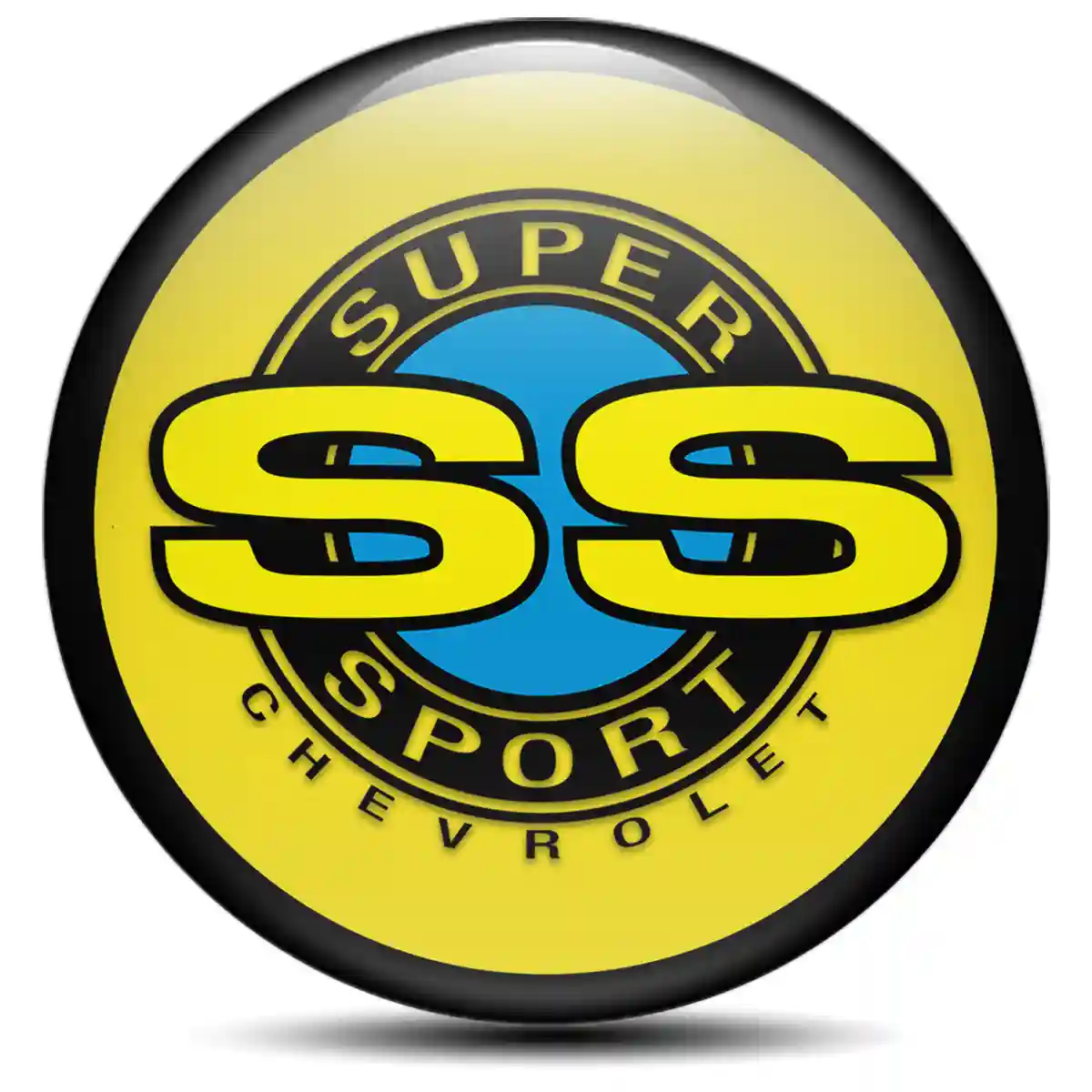Chevrolet SS Logo Silicone Emblem Self-Adhesive Stylish Design