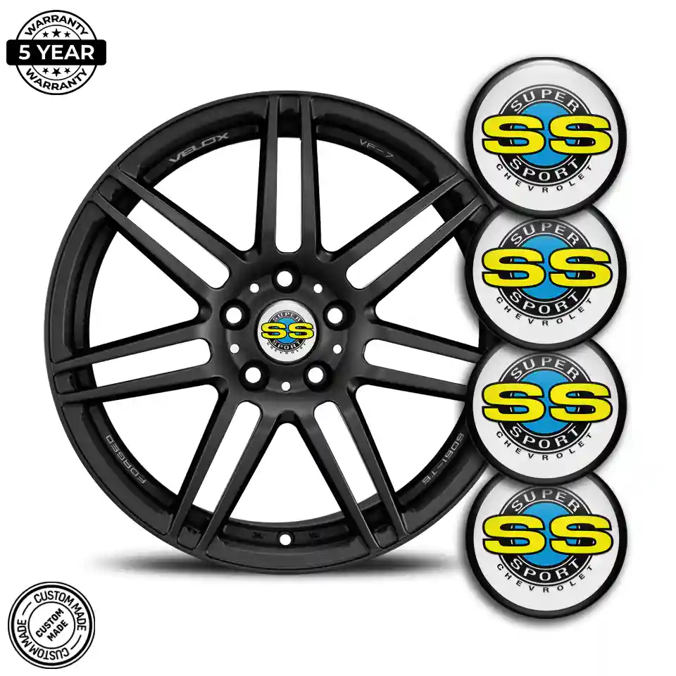 Chevrolet SS Silicone Emblem Self-Adhesive Stylish Design