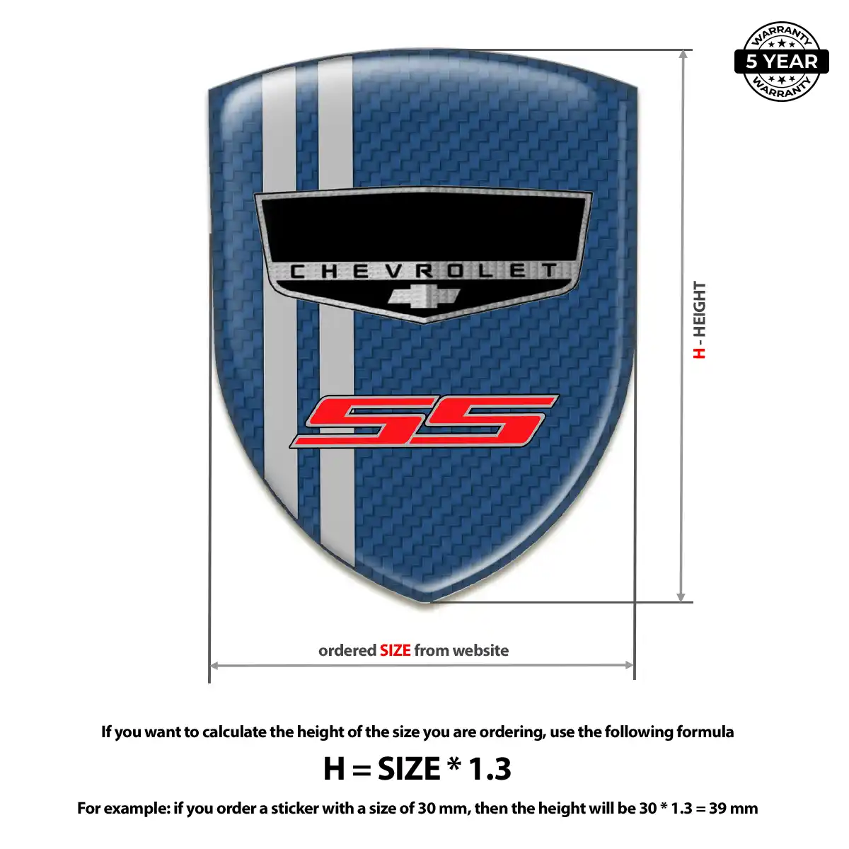 Chevrolet Sticker Refined Design