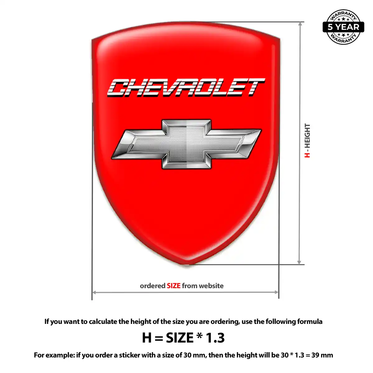 Chevrolet Sticker Signature Grade