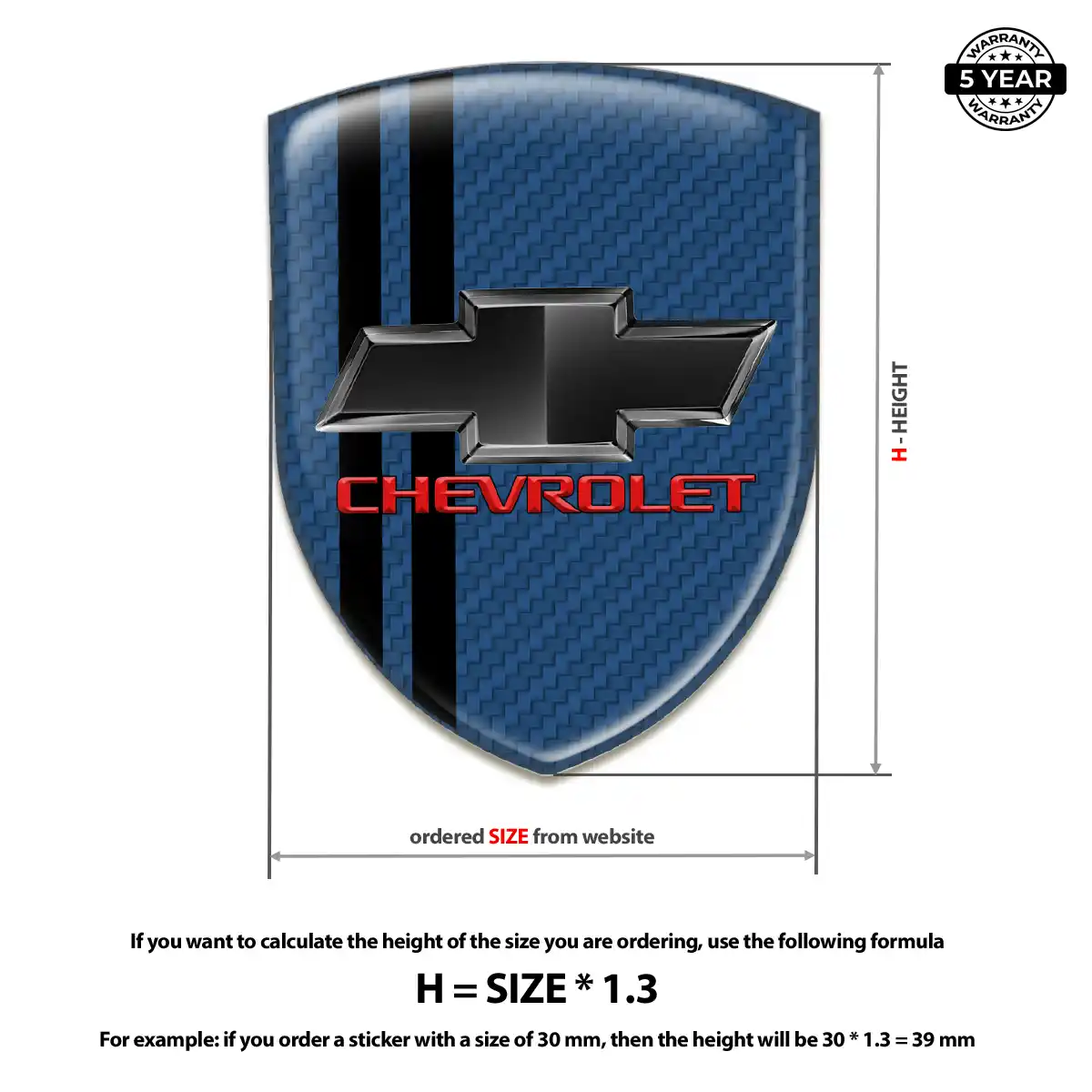Chevrolet Sticker Superior Craft