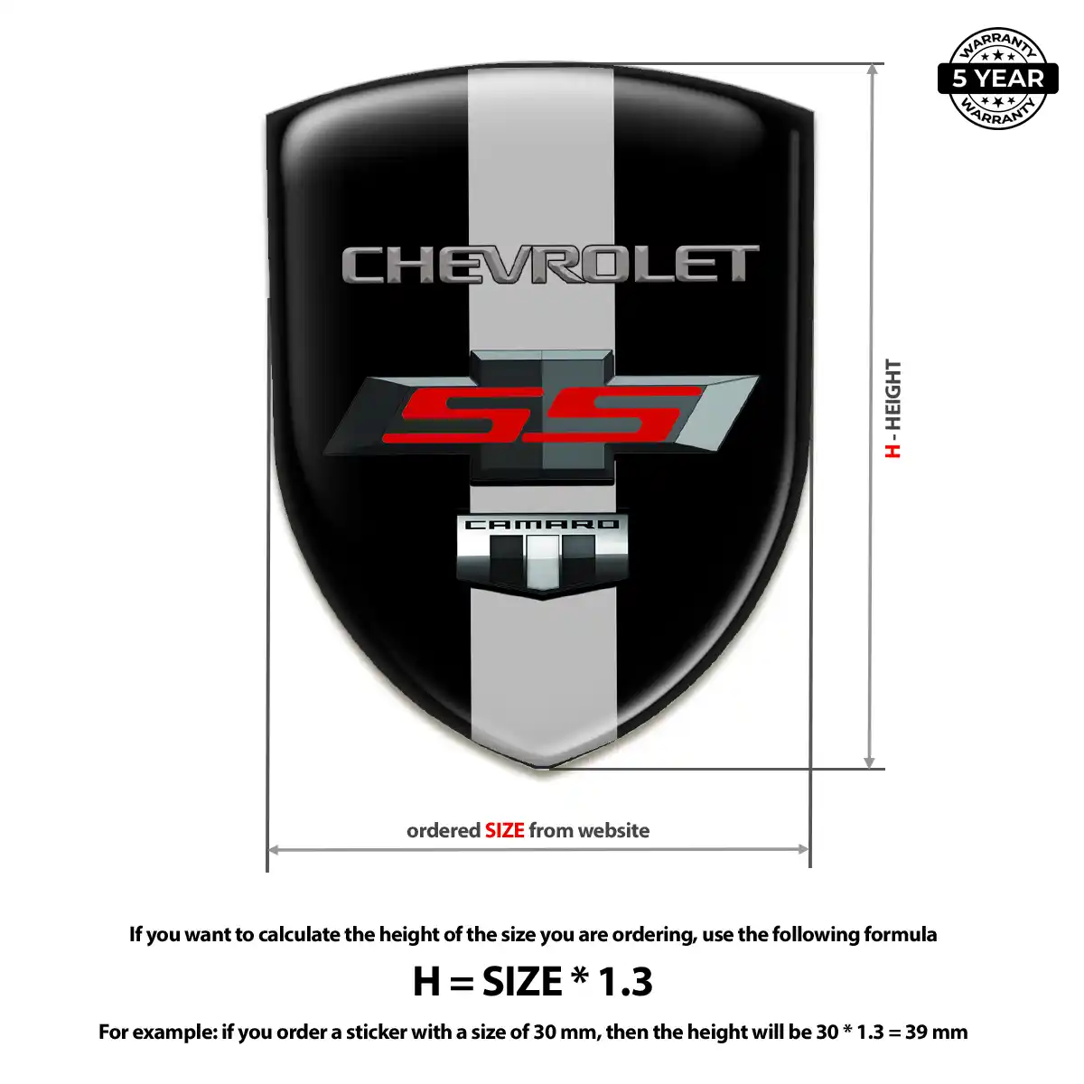 Chevrolet Vehicle Logo Sticker Sleek Style