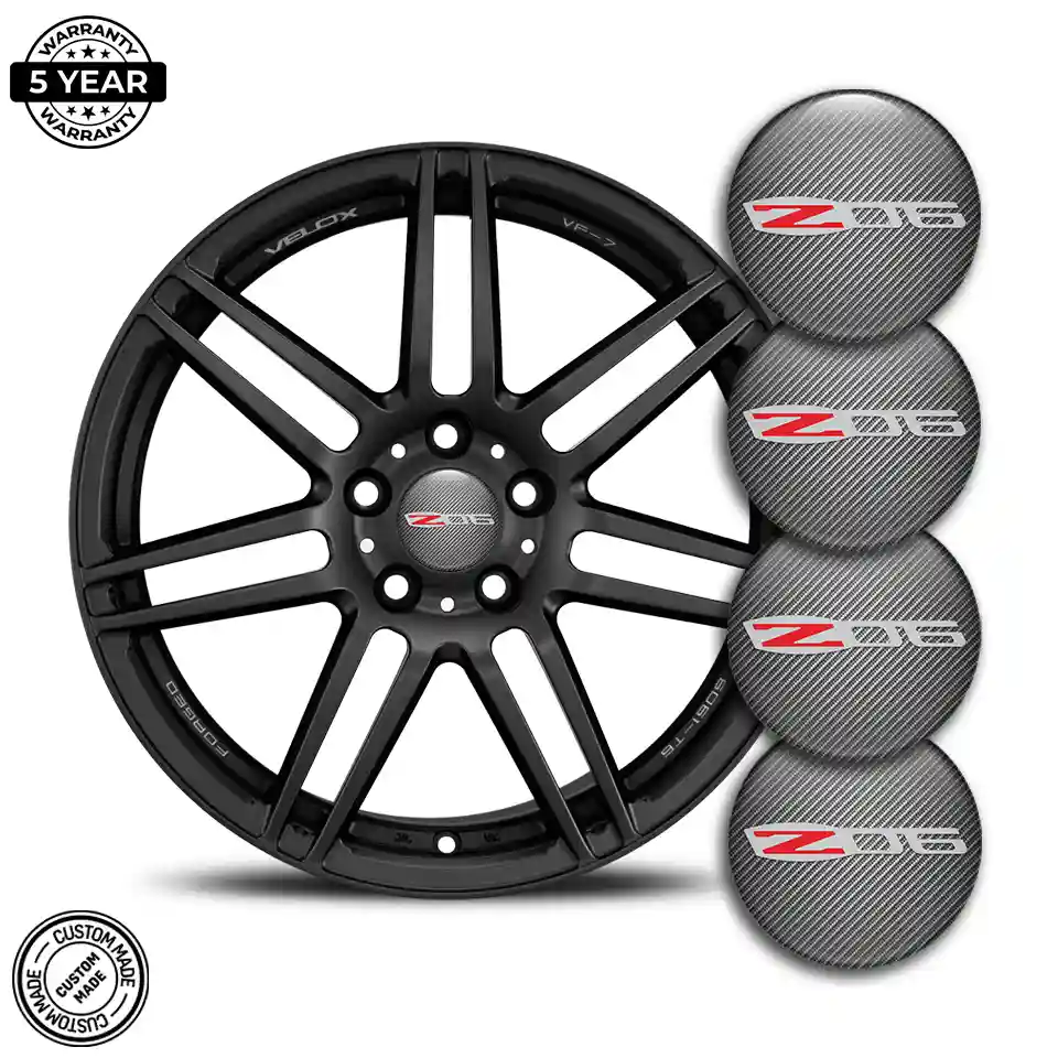 Chevrolet Z06 Domed Sticker Stylish Design