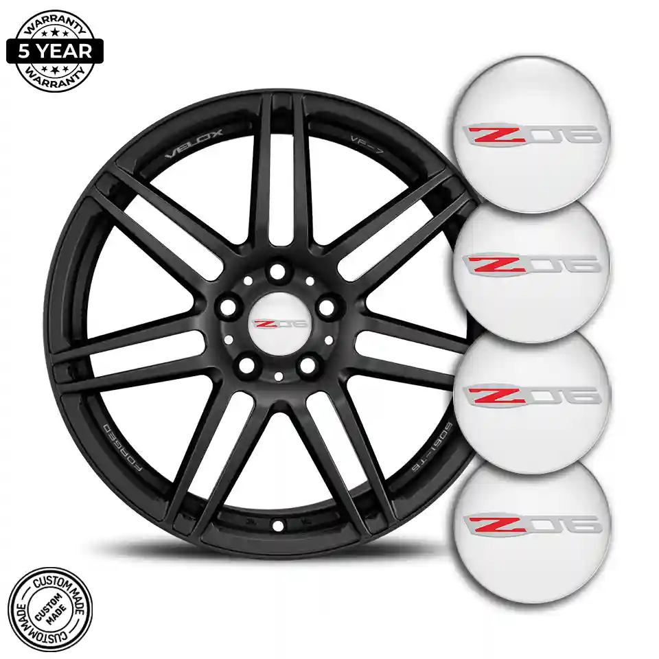 Chevrolet Z06 Emblem Wheel Center Caps Stylish Design