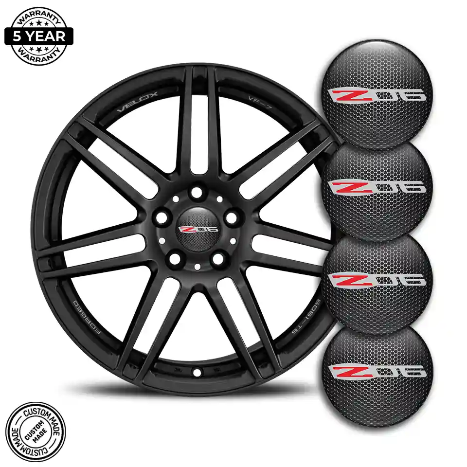 Chevrolet Z06 Wheel Emblems Stylish Design