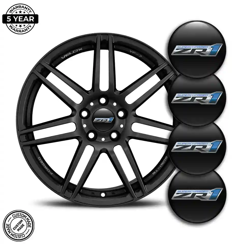 Chevrolet ZR1 Emblem Wheel Center Caps Stylish Design