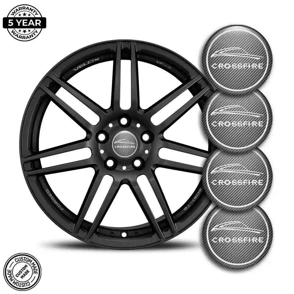 Chrysler Crossfire Wheel Emblem Self-Adhesive Stylish Design