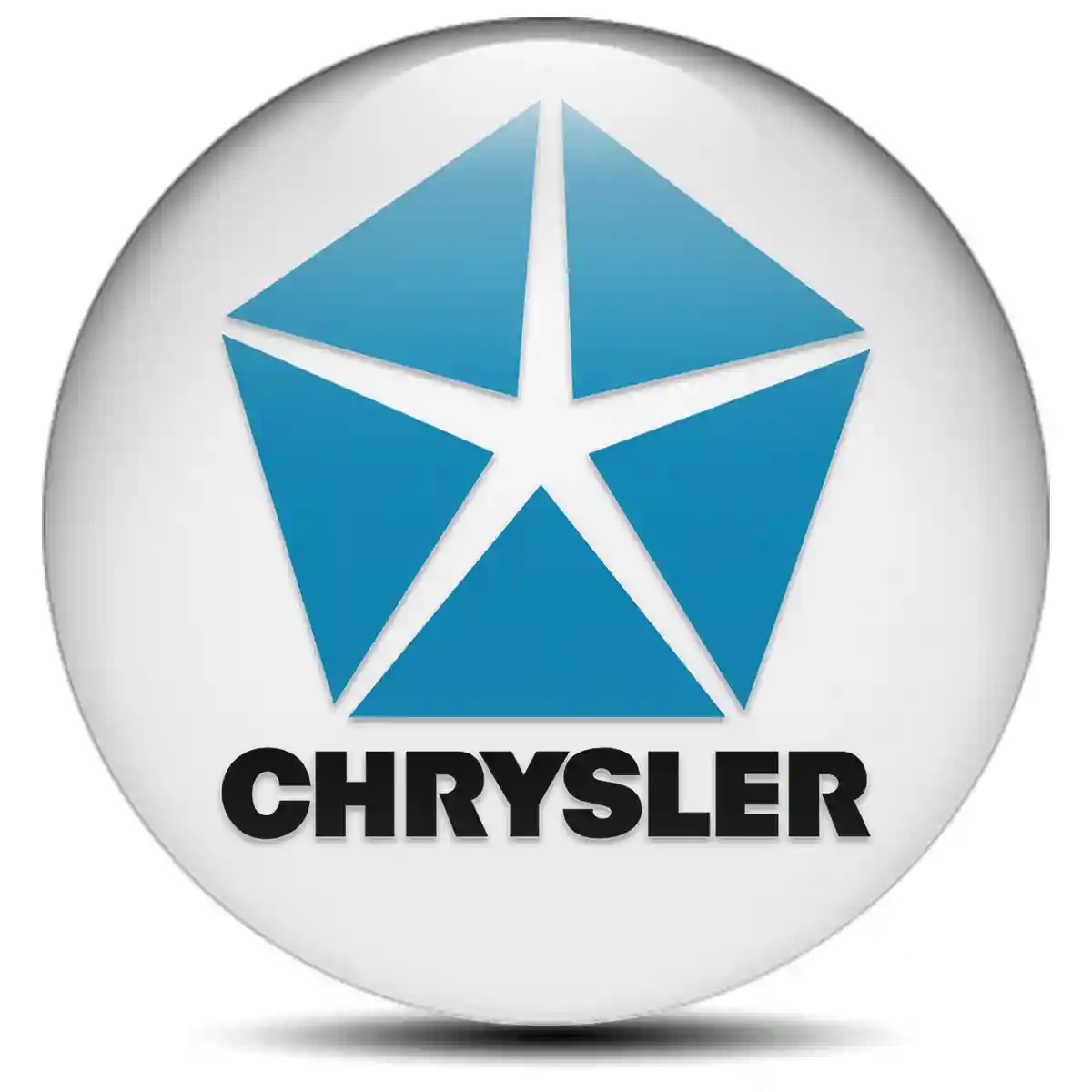 Chrysler Logo Silicone Badge High Quality