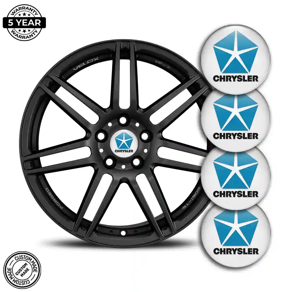 Chrysler Logo Silicone Badge High Quality
