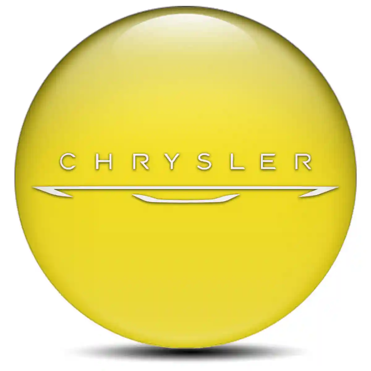 Chrysler Logo Silicone Badge Stylish Design