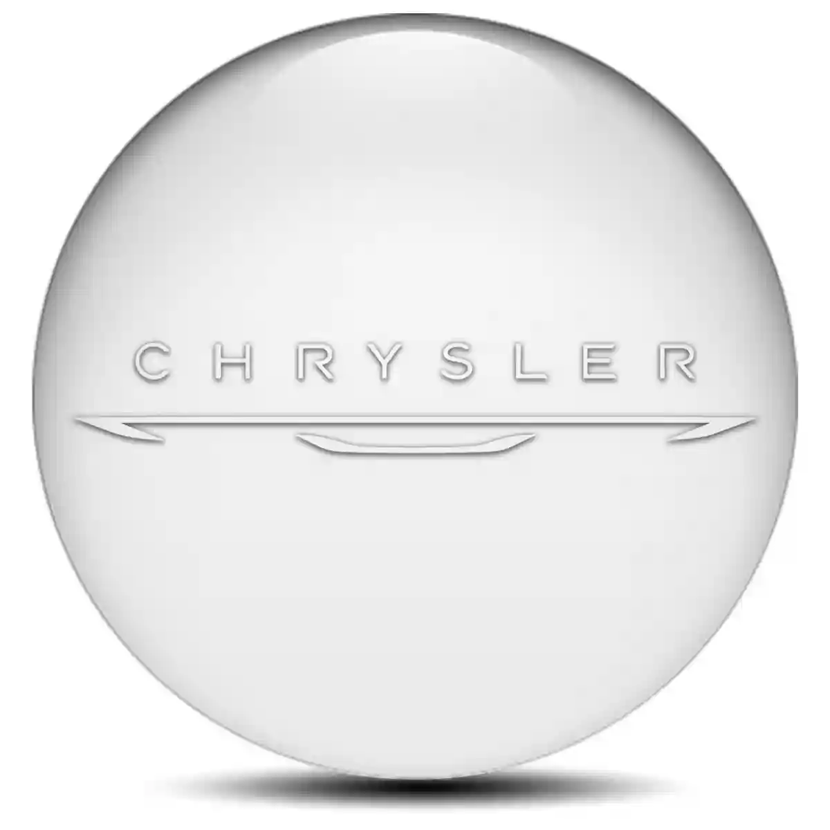 Chrysler Logo Silicone Emblem Self-Adhesive Stylish Design