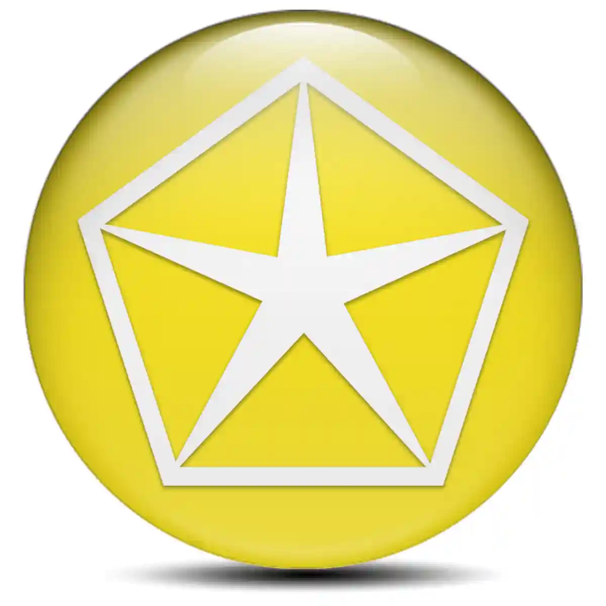 Chrysler Logo Sticker Stylish Design