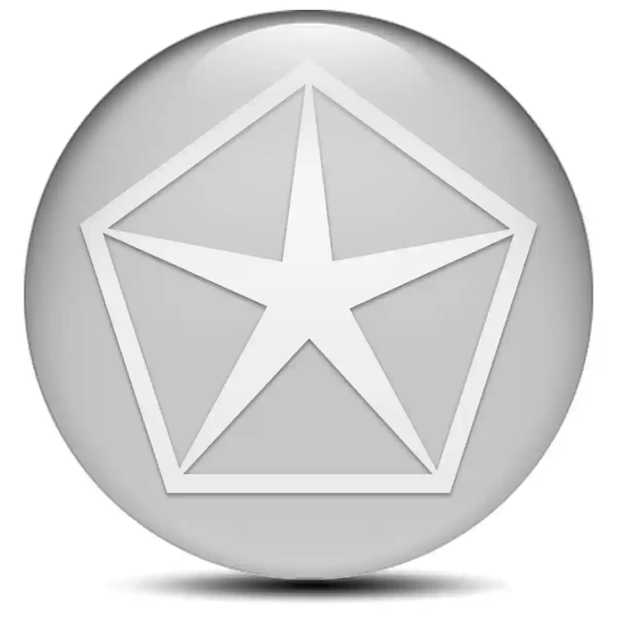 Chrysler Silicone Emblem Self-Adhesive Stylish Design