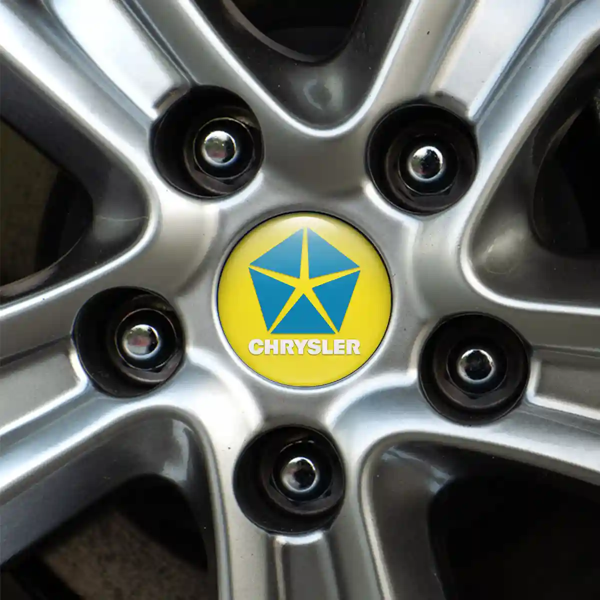 Chrysler Wheel Emblems Stylish Design