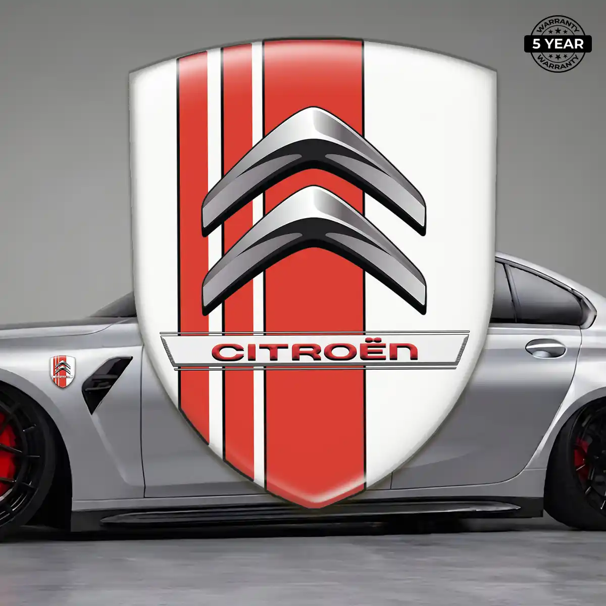 Citroen 3D Badge Sticker Cabin Style