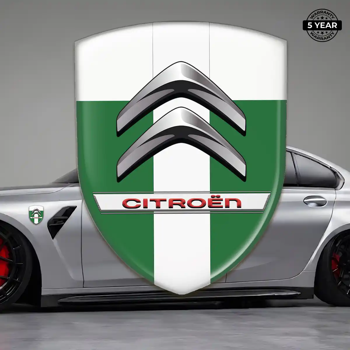 Citroen 3D Badge Sticker Interior Elegance