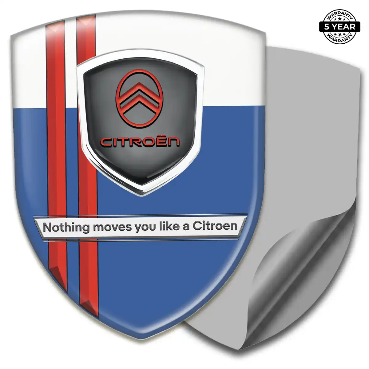 Citroen 3D Badge Sticker Outer Style