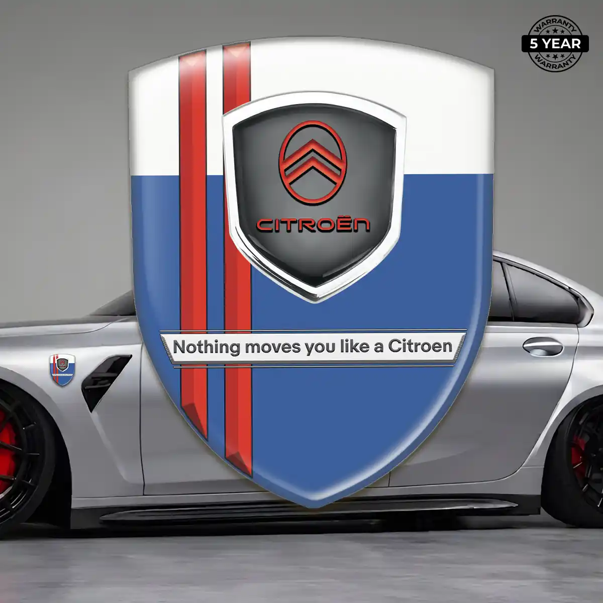 Citroen 3D Badge Sticker Outer Style