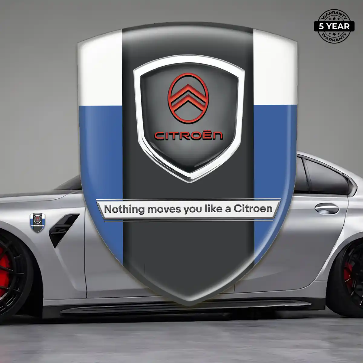 Citroen 3D Badge Sticker Prestige Line