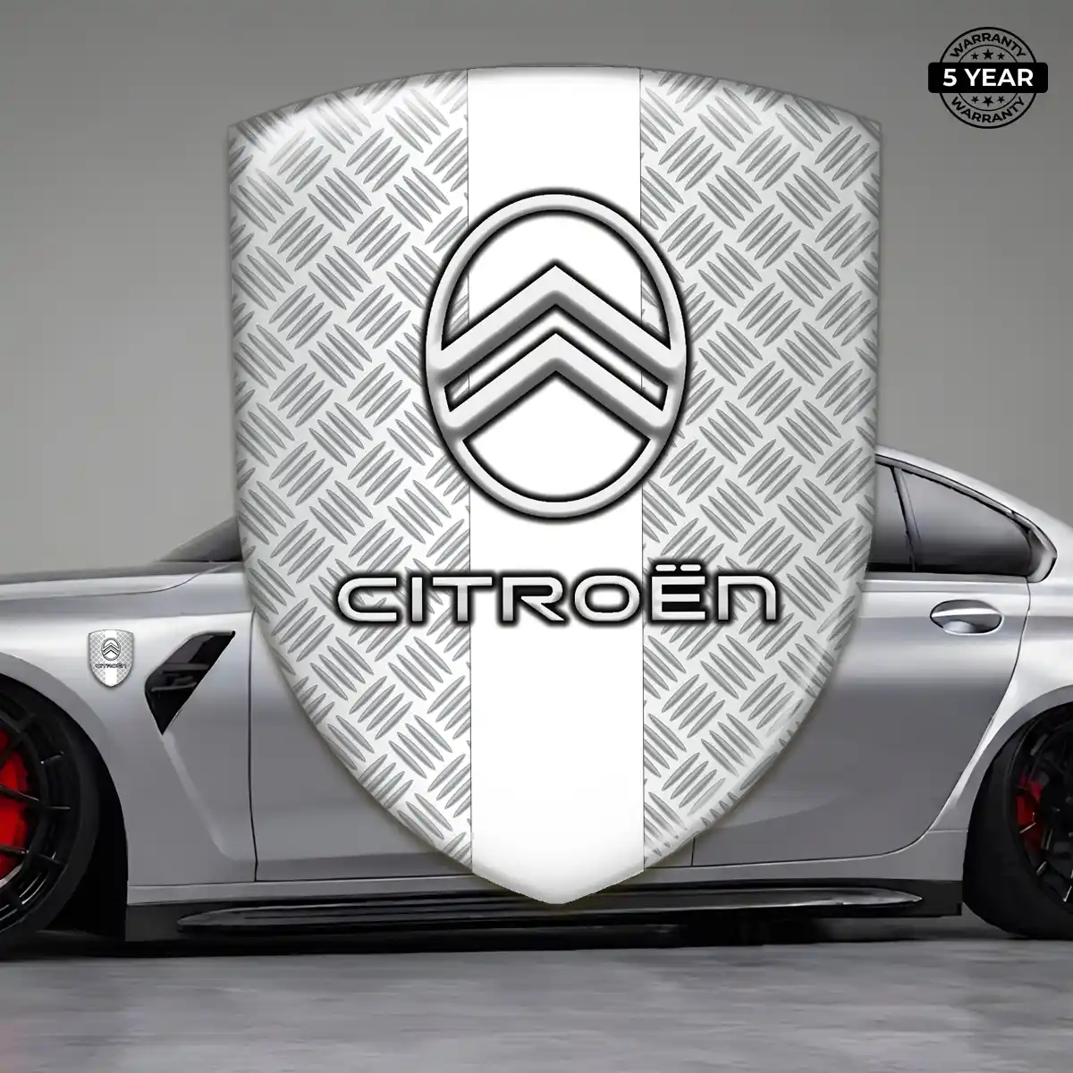 Citroen 3D Badge Sticker Refined Design