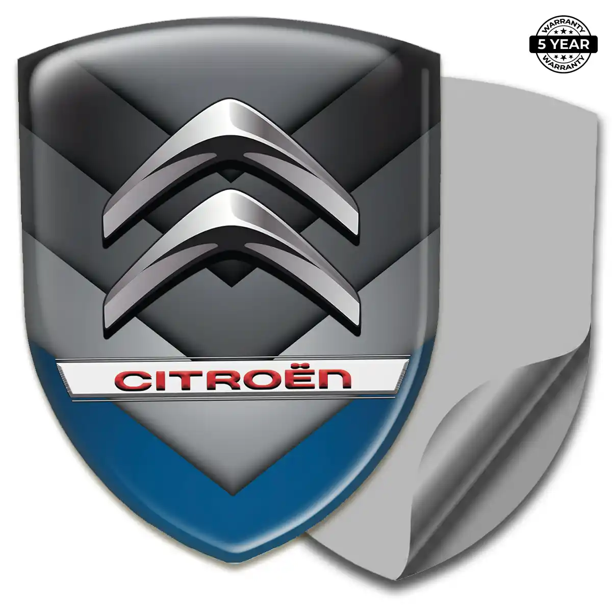 Citroen 3D Badge Sticker Resin Luxe