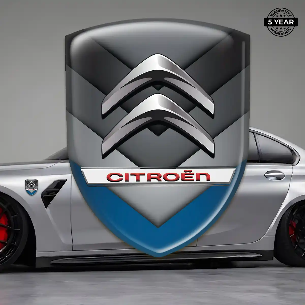 Citroen 3D Badge Sticker Resin Luxe
