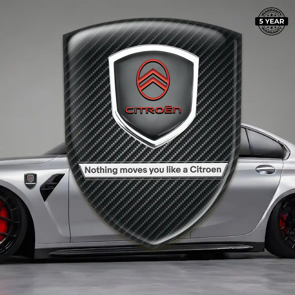 Citroen 3D Domed Sticker Interior Luxe