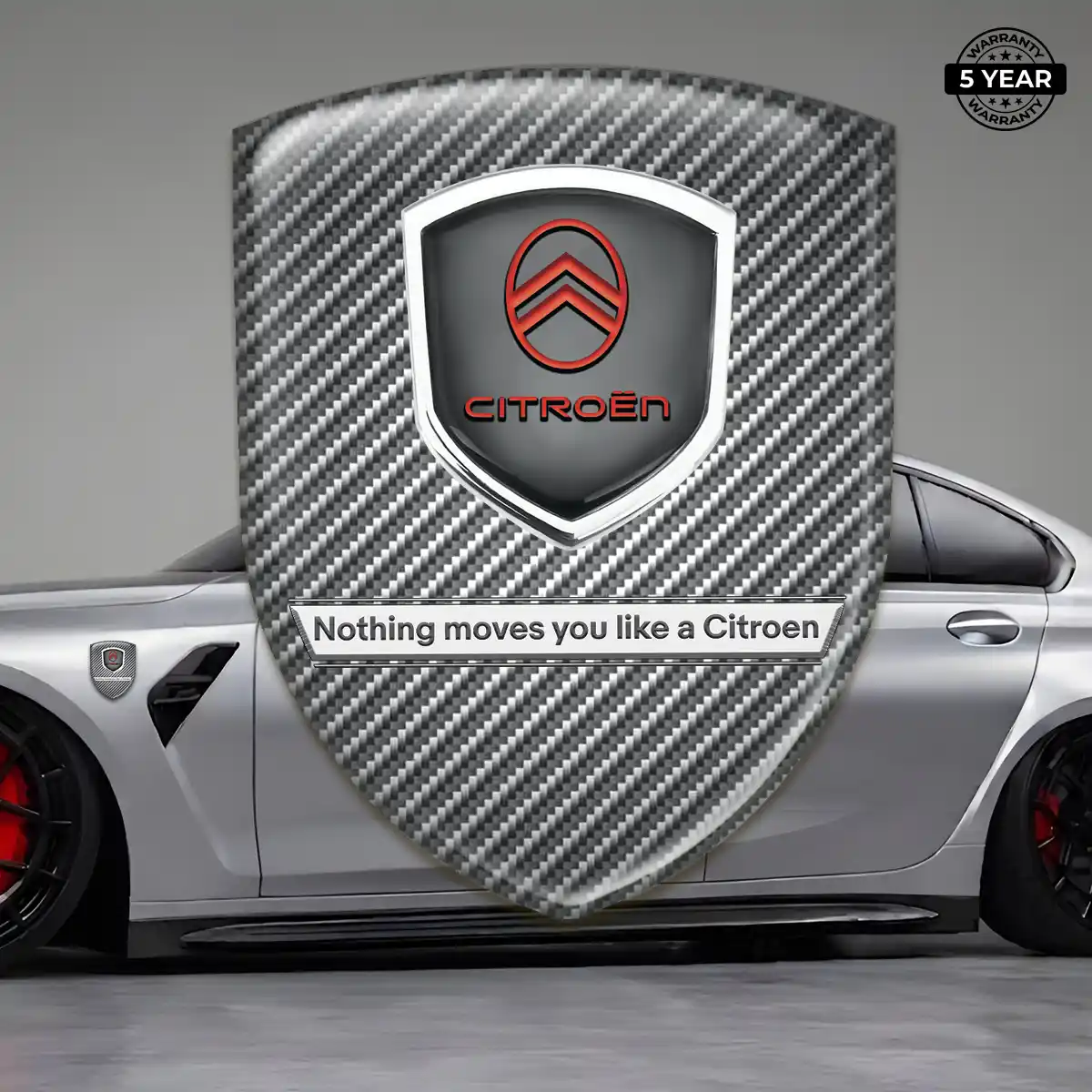 Citroen 3D Domed Sticker Sleek Style
