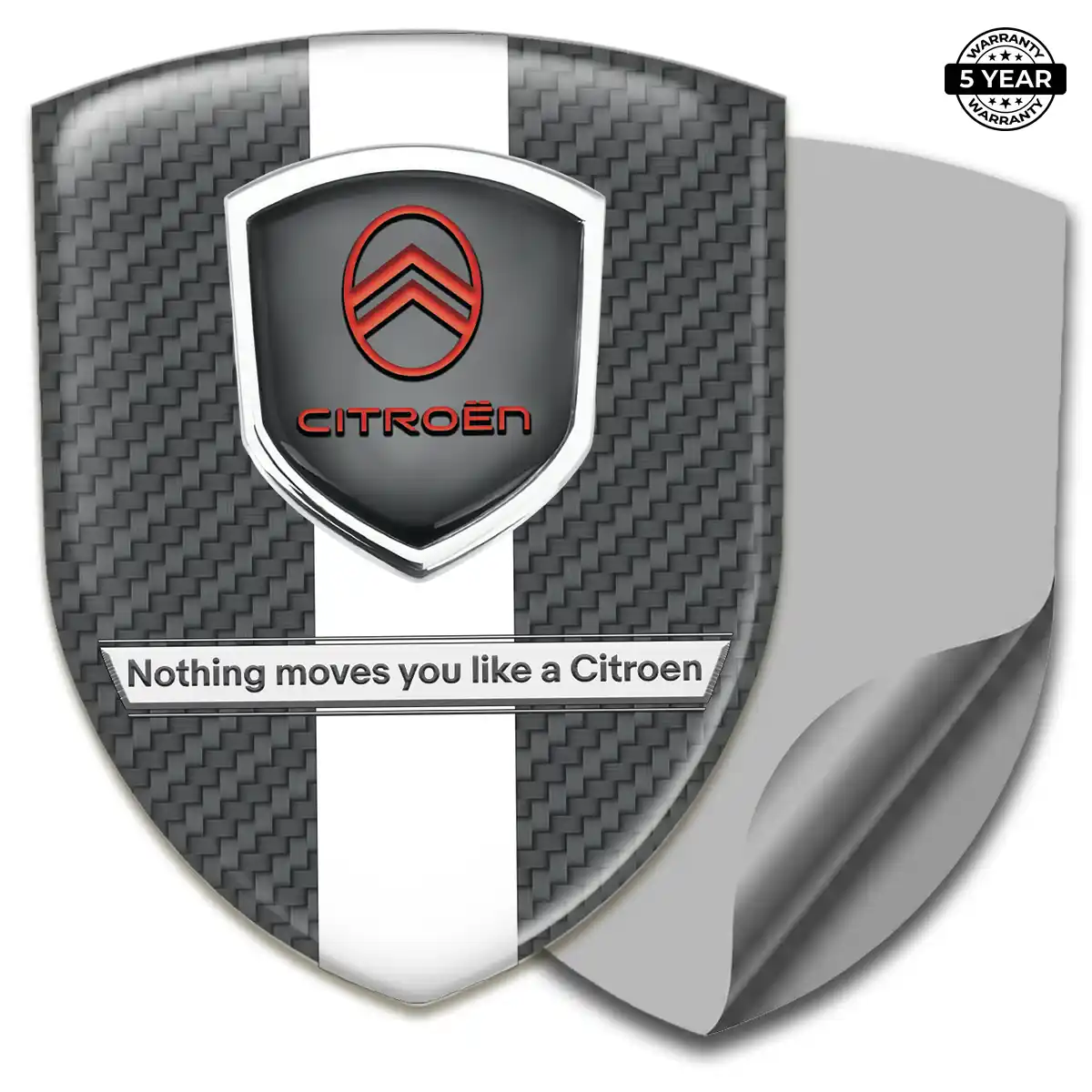 Citroen 3D Emblem Sticker Deluxe Edition