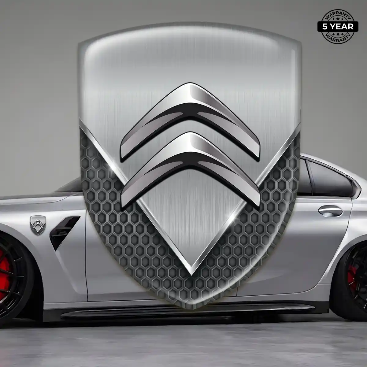 Citroen 3D Emblem Sticker Interior Luxe