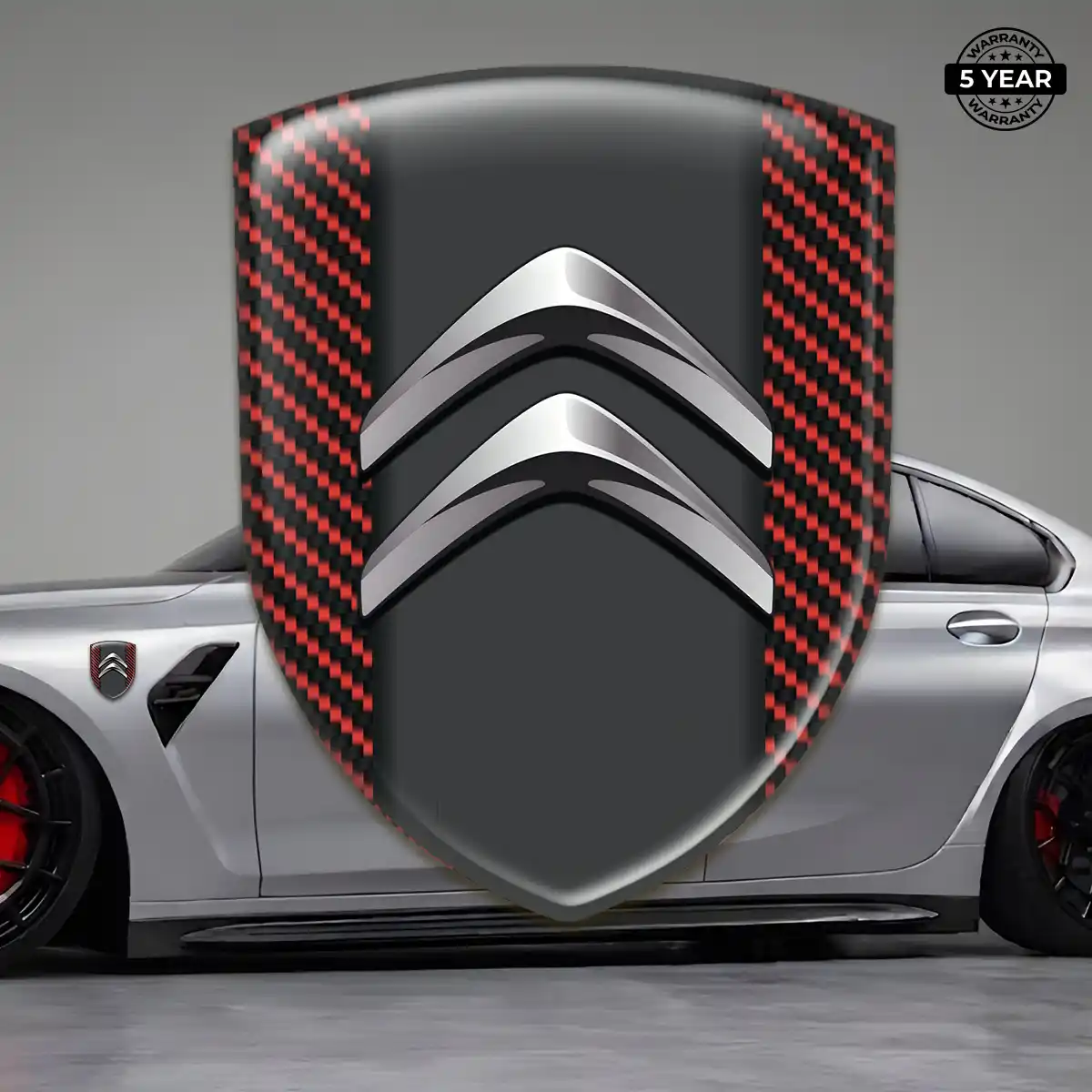 Citroen 3D Emblem Sticker Prestige Line