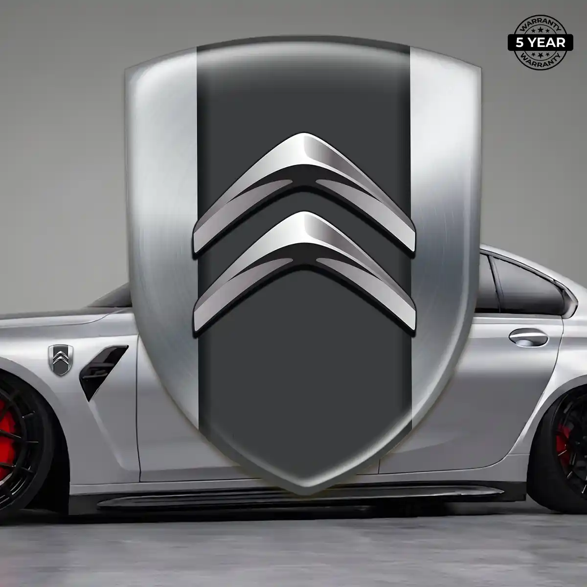 Citroen 3D Emblem Sticker Refined Design