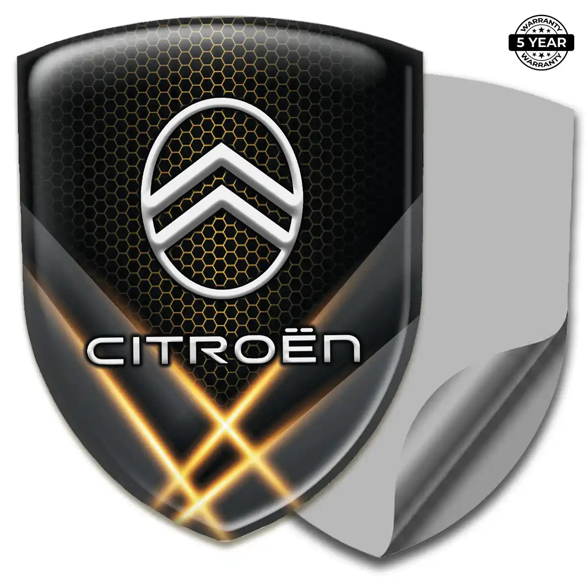 Citroen 3D Logo Sticker Cabin Style