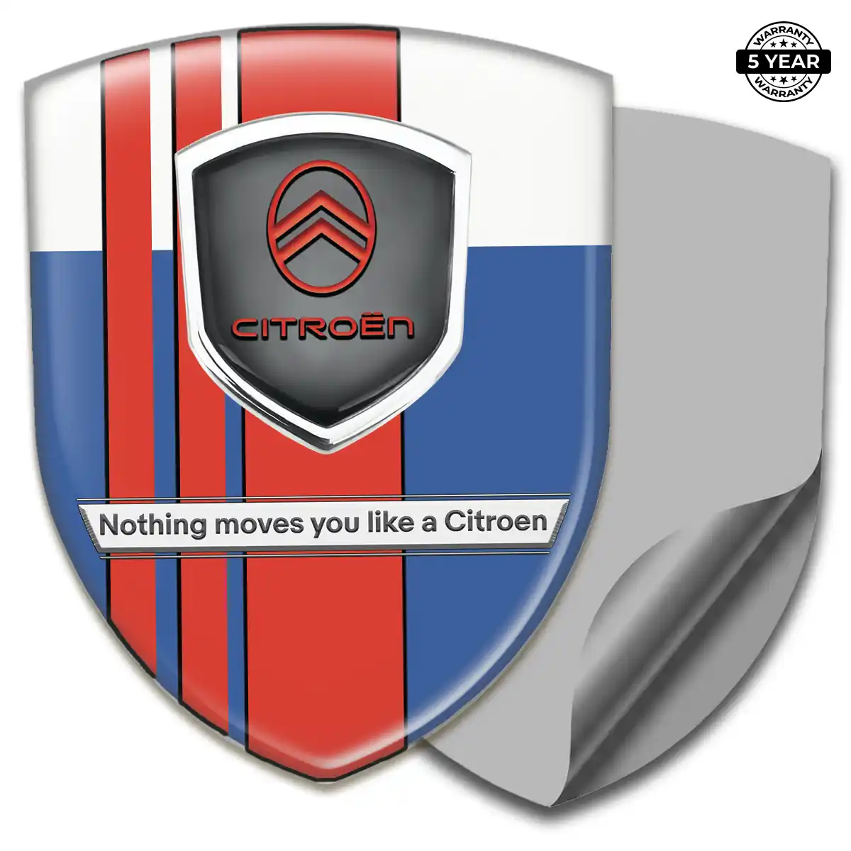 Citroen 3D Logo Sticker Deluxe Edition