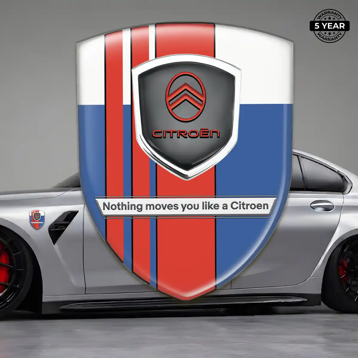 Citroen 3D Logo Sticker Deluxe Edition