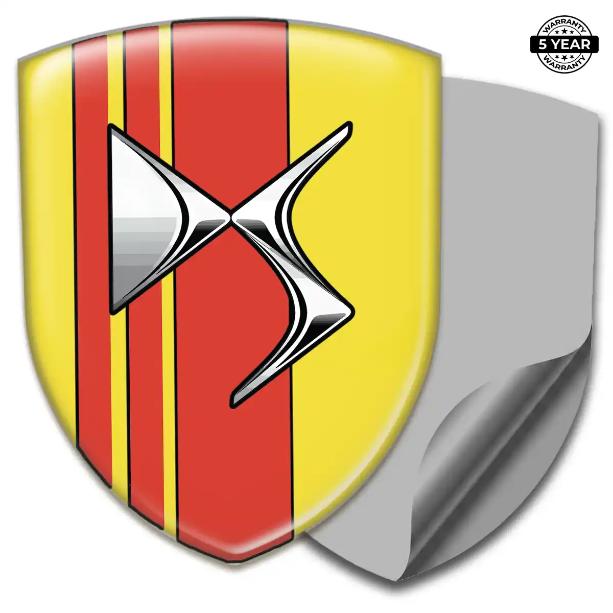 Citroen 3D Logo Sticker Interior Elegance