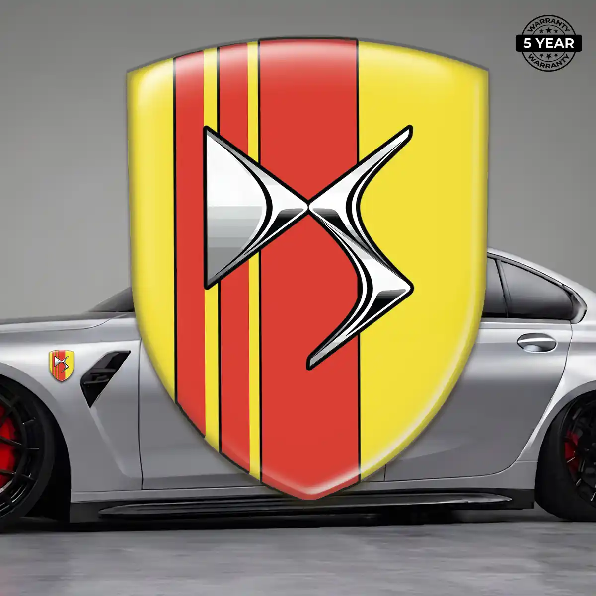 Citroen 3D Logo Sticker Interior Elegance