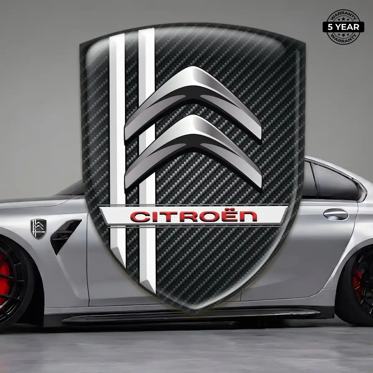 Citroen 3D Logo Sticker Opulent Line